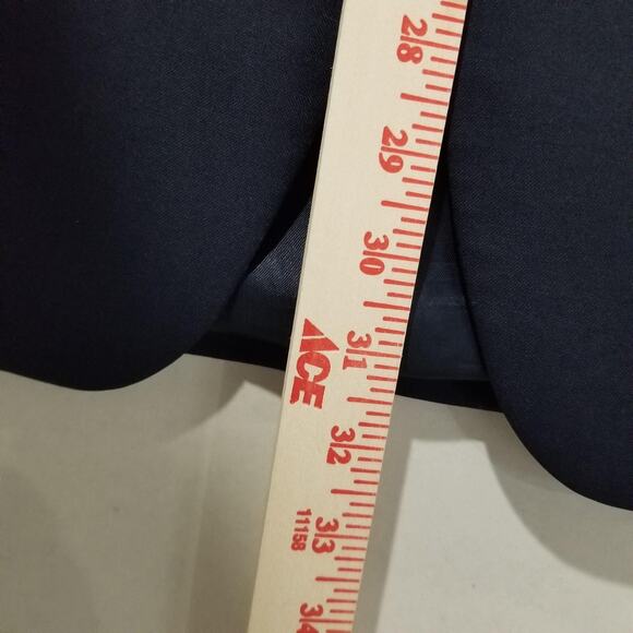 Lauren Ralph Lauren Blazer Mens 43R Navy Wool Gold Button Two Button Sport Coat - Picture 12 of 14